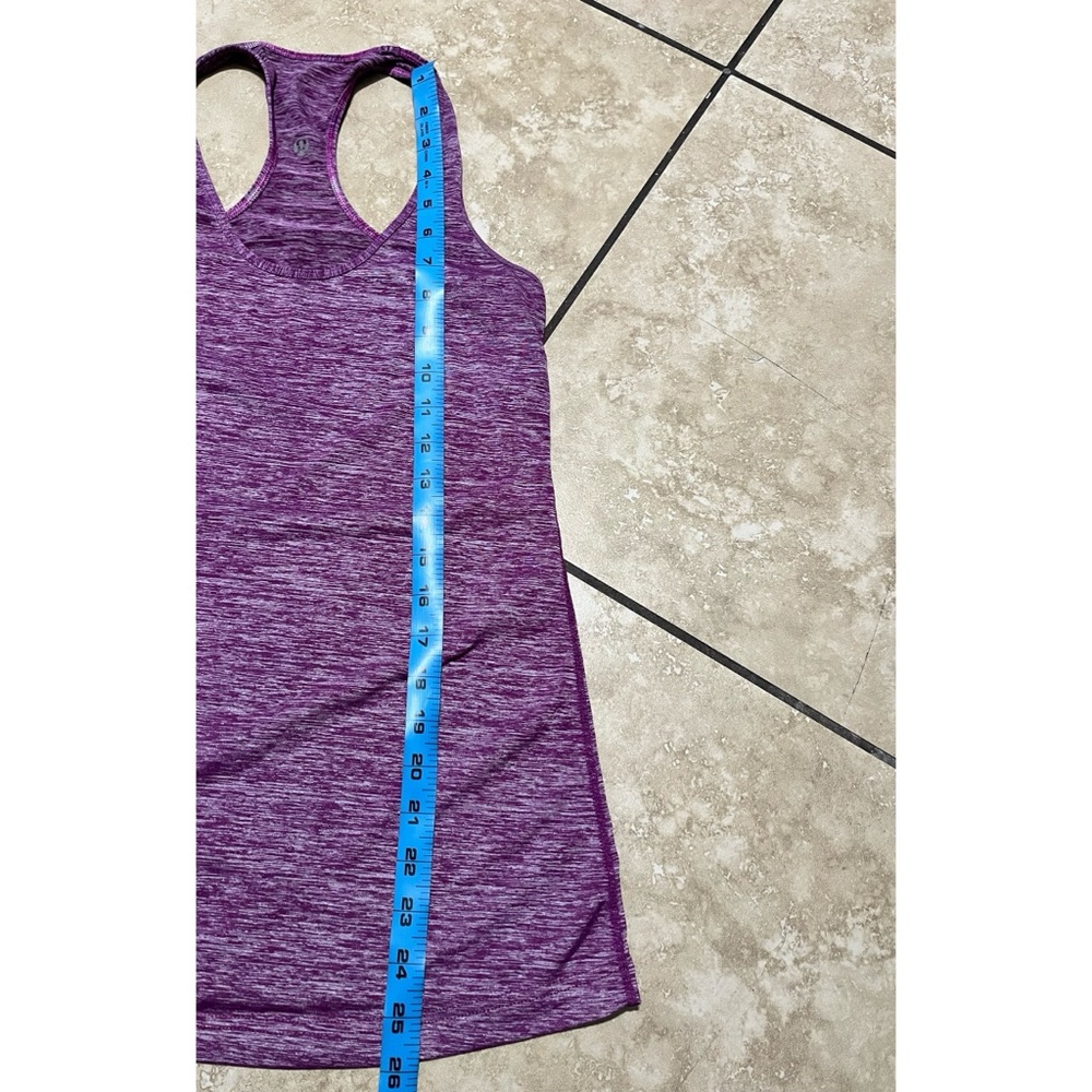 Lululemon Heathered Purple Racerback Athletic Tank Top - Picture 5 of 5